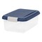 IRIS USA WeatherPro Airtight Pet Food Storage Container, Navy